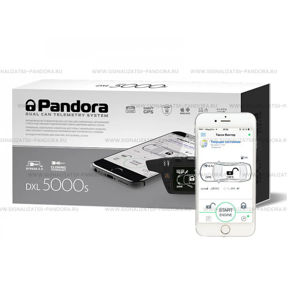 Цена на автосигнализацию Pandora DXL 5000S